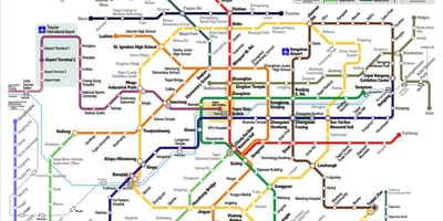 Métro de Taipei carte