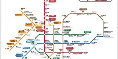 Carte des marchés de nuit de Taipei