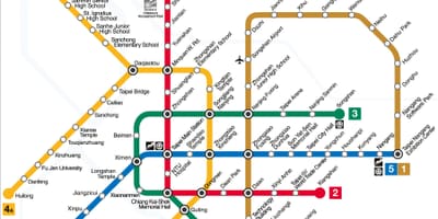 Plan de métro de Taipei