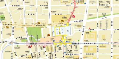 La carte de Taipei city mall