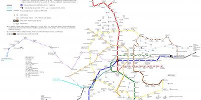 La carte de Taipei, la lgv la station